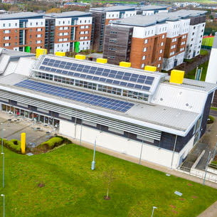 Frenchay Campus, photographed by a drone.