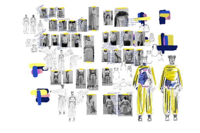 Design and toile development by Charlotte Edyvean.