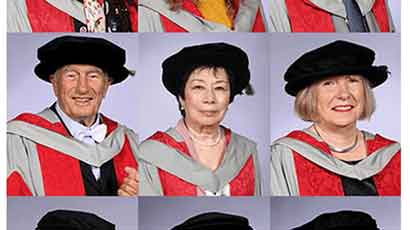 Collage of honorary graduates