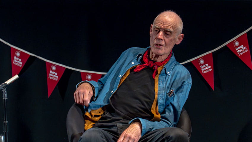 Richard Long at UWE Bristol for Bristol Distinguished Address Series, November 2024.