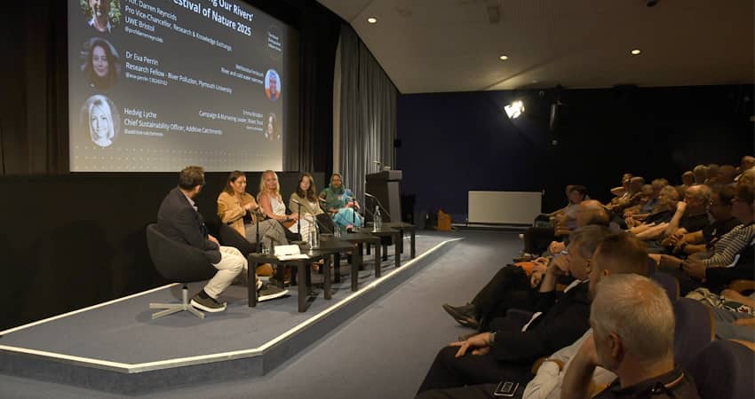 The panel in conversation at Bristol Distinguished Address Series, June 2025.