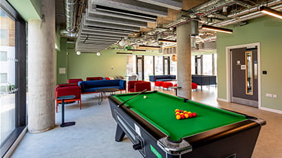 Lounge in a student flat