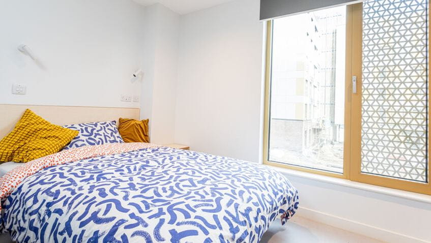 Example of a student room in Purdown View accommodation on Frenchay Campus.