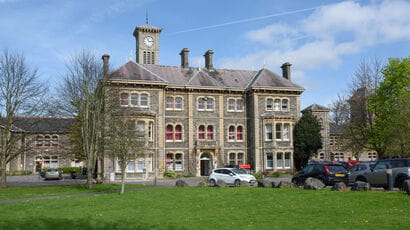 Exterior of Glenside student accommodation on campus.