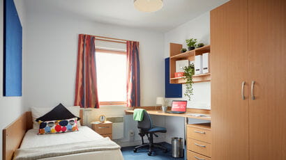 An example room in Student Village at Frenchay Campus.