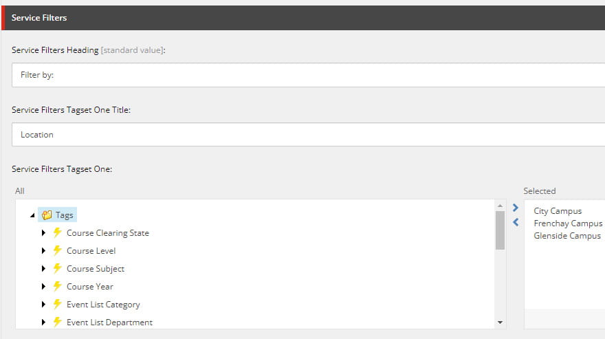Service Filters one screenshot.