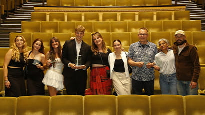 UWE Bristol student winners celebrate at the awards