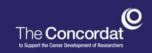 The Concordat navy blue logo with white words 'The Concordat'.