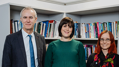 Professor Richard Cheston, Dr Natasha Woodstoke and Dr Emily Dodd.