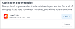 Application dependencies