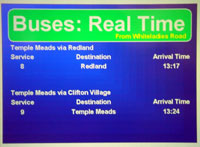 Real time arrival information