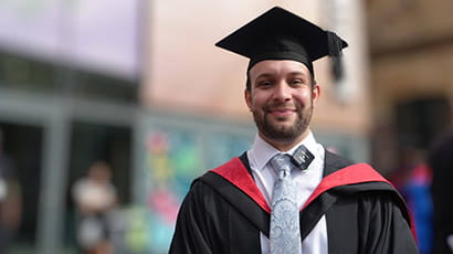 Student who dedicated his time at university to helping disabled people graduates