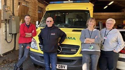 Ambulance donated by UWE Bristol delivered to Ukraine